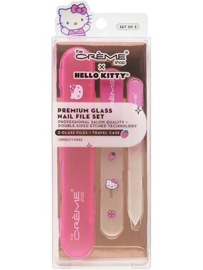 Hello kitty Pink Premium Glass Nail File Set